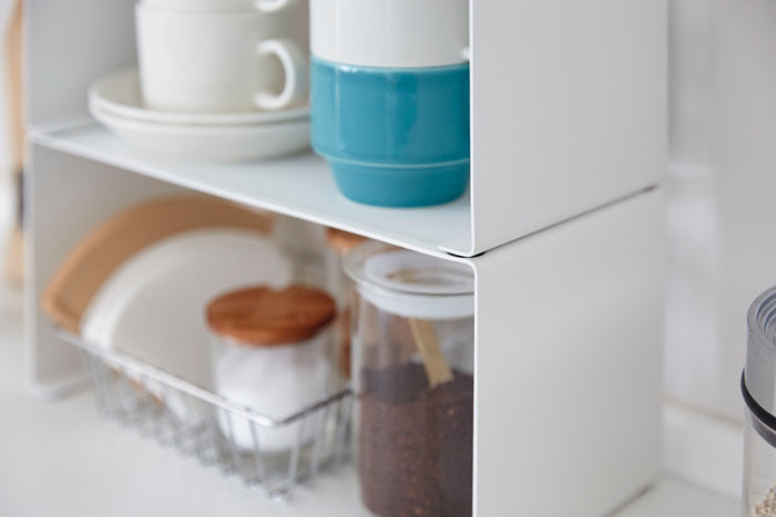 Yamazaki Smal Stapelbaar Keukenrekje - Tower - Wit