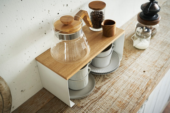 Yamazaki Smal Stapelbaar Keukenrekje - Tosca - Wit