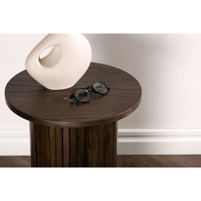 Venture Home Bianca Bijzettafel ⌀40 - Mocca
