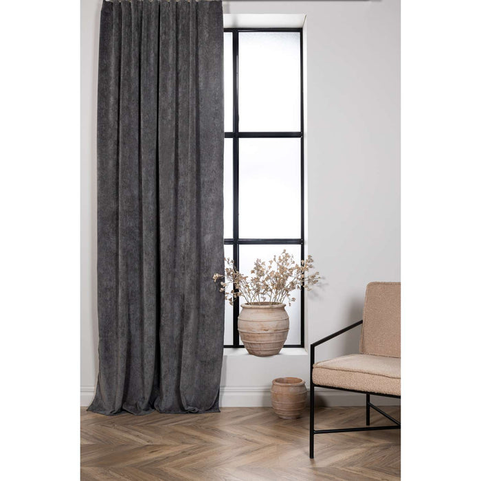 Venture Home Elma Gordijn 290x140 - Donkergrijs