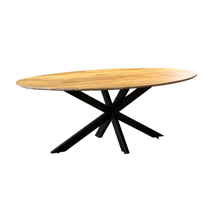 by fonQ Ovelo Eettafel 210 x 100 cm - Mangohout