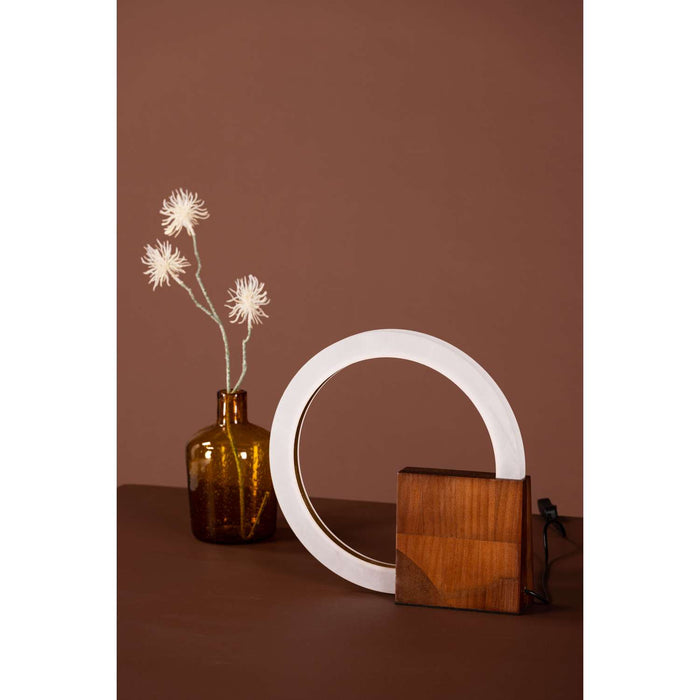 Venture Home Brive Tafellamp 30x6x30 - Okkernoot