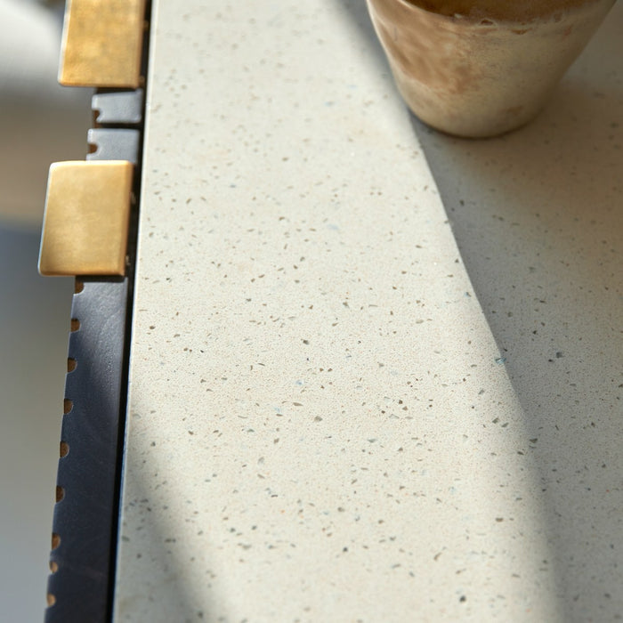 Tikamoon - Bilal - Dressoir van massief mangohout en terrazzo 80 cm