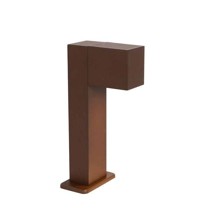QAZQA Smart staande buitenlamp roestbruin 30 cm IP44 incl. Wifi GU10
