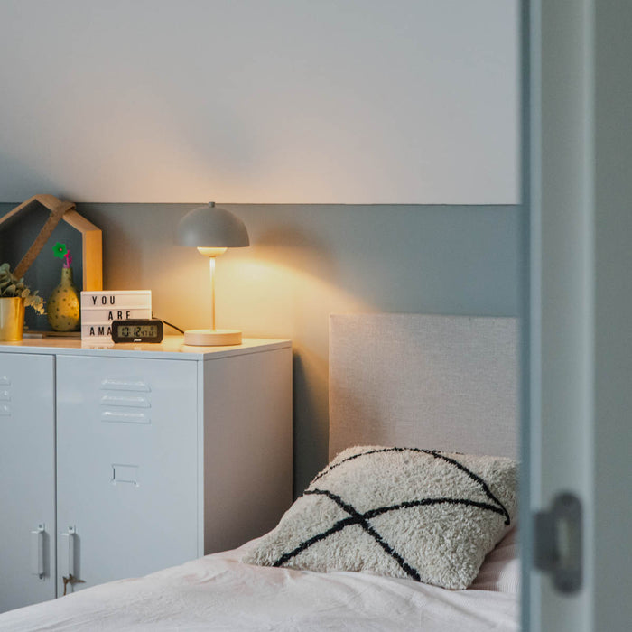 QAZQA Retro tafellamp mushroom beige - Magnax Mini