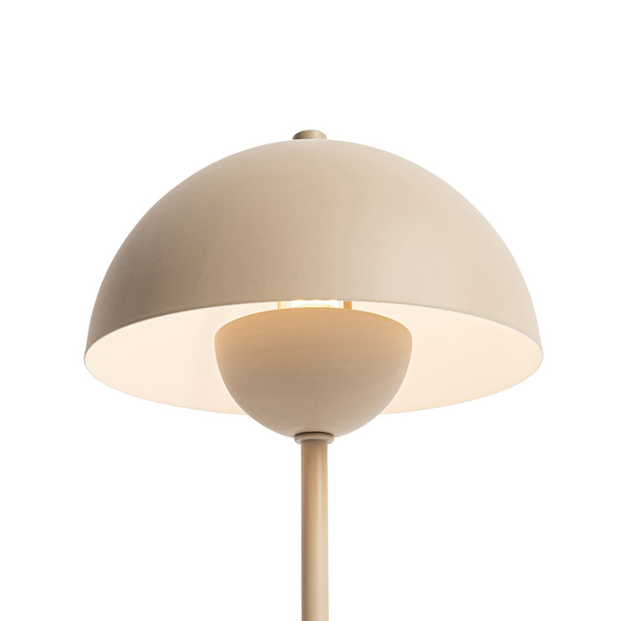 QAZQA Retro tafellamp mushroom beige - Magnax Mini