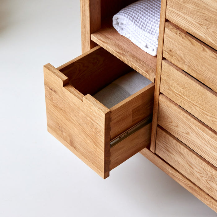 Tikamoon - Serena - Massief eikenhouten badmeubel 100 cm