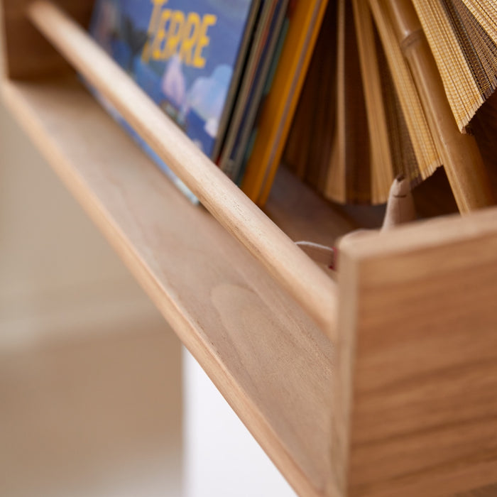 Tikamoon - Ugo - Wandplank voor kinderkamer van massief teakhout 60 cm