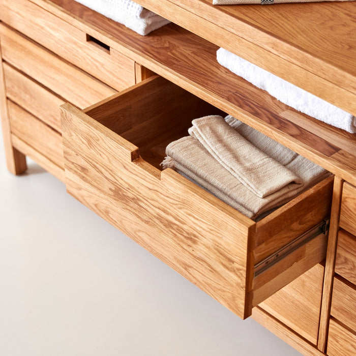 Tikamoon - Serena - Massief eikenhouten badmeubel 165 cm