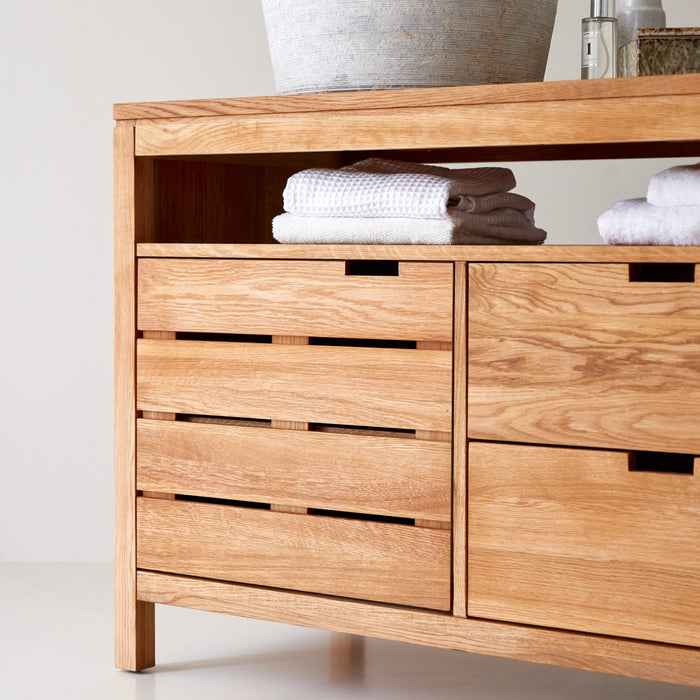 Tikamoon - Serena - Massief eikenhouten badmeubel 165 cm