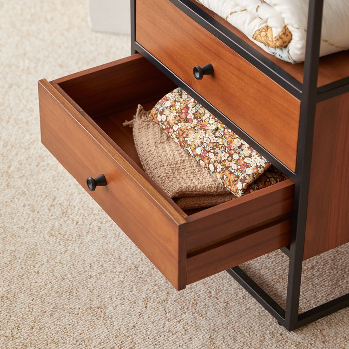 Tikamoon - Agra - Kinderstellingkast van massief acaciahout en metaal