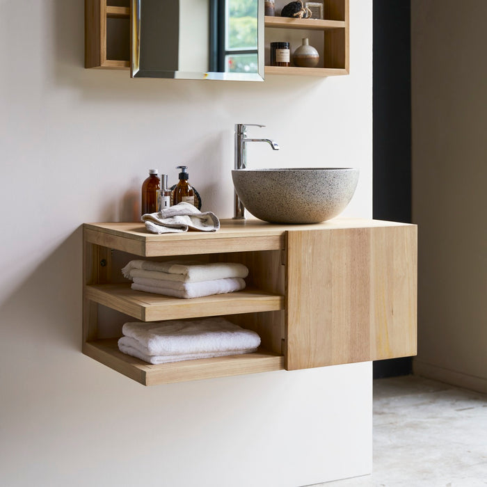Tikamoon - Typo - Massief teakhouten badmeubel 90 cm