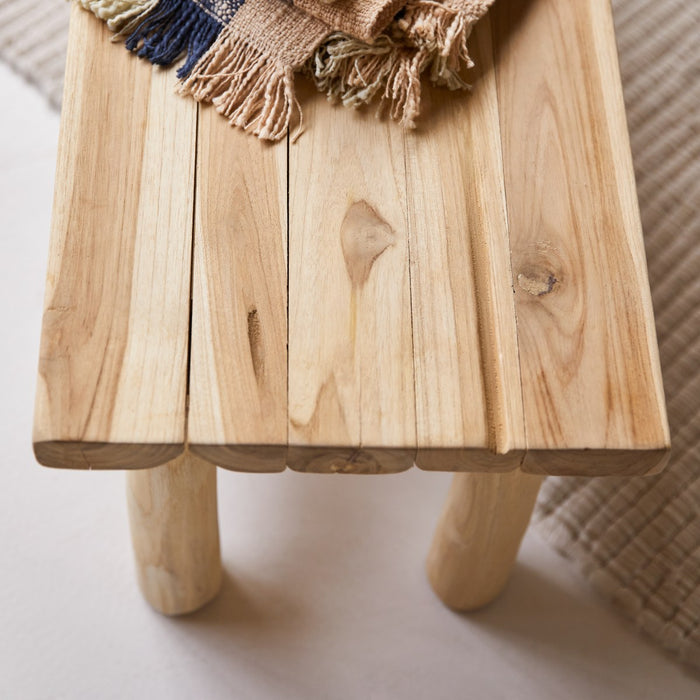 Tikamoon - Kilim - Massief teakhouten decoratief kinderbankje