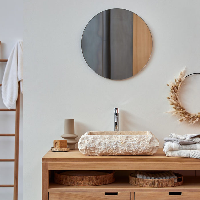 Tikamoon - Scrula Slim - Marmeren wastafel cream