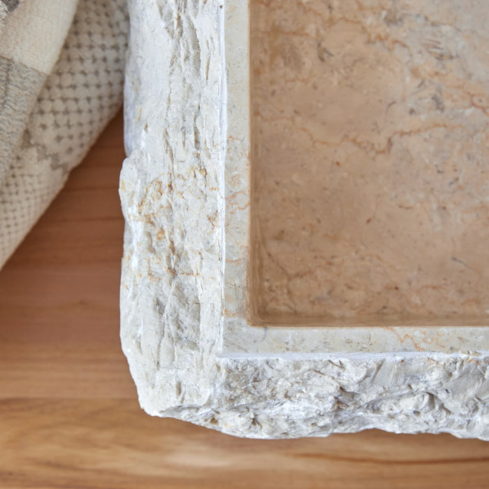 Tikamoon - Scrula Slim - Marmeren wastafel cream