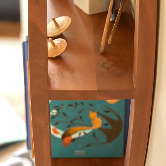 Tikamoon - Ying Yang - Wandplank voor kinderkamer van massief teakhout