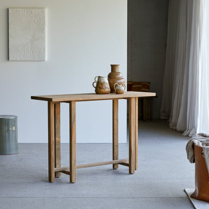 Tikamoon - Antonia - Bijzettafel van massief gerecycled teakhout