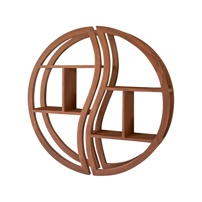 Tikamoon - Ying Yang - Wandplank voor kinderkamer van massief teakhout
