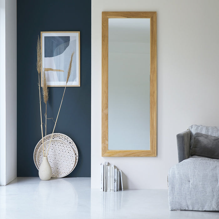 Tikamoon - Tona - Massief teakhouten psyche spiegel 160x60 cm