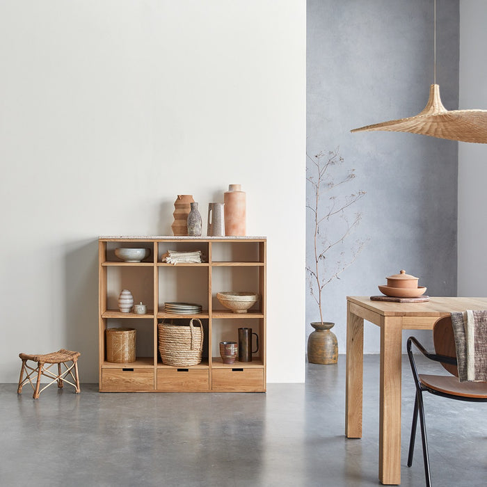 Tikamoon - Miho - Dressoir in eiken en roze premium terrazzo