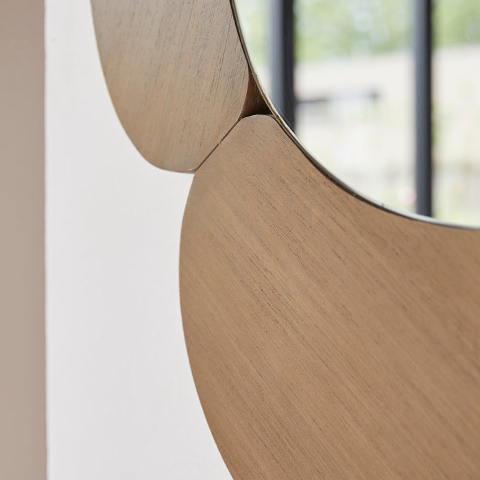 Tikamoon - Eda - Ovale spiegel in licht mindihout 115 x 75 cm