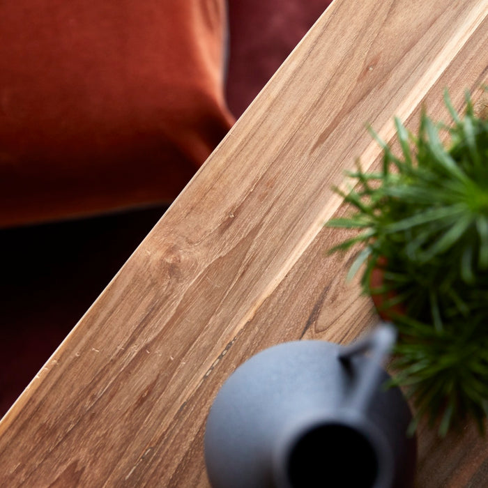 Tikamoon - Adonis - Lage bijzettafel van massief gerecycled teakhout