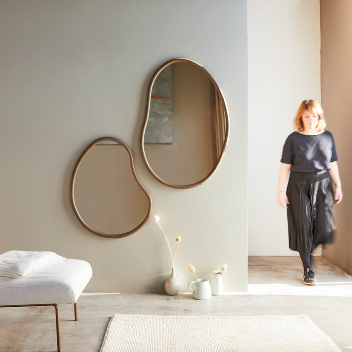 Tikamoon - Dim - Spiegel van mindi 85x65 cm