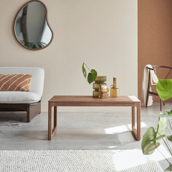 Tikamoon - Massief notenhouten salontafel 100x56 Arto