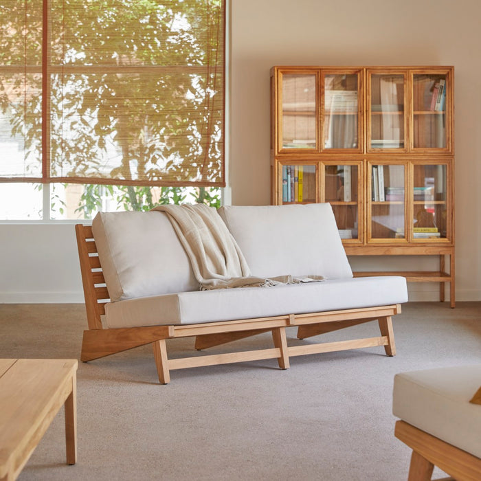 Tikamoon - Massief teakhouten 2-zitsbankje Olia