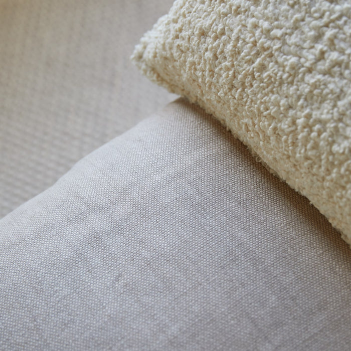 Tikamoon - Woodnest - Tweezitsbank van massief eiken en linnen stof