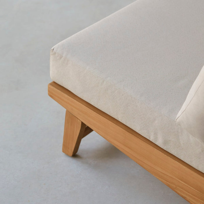 Tikamoon - Massief teakhouten 2-zitsbankje Olia