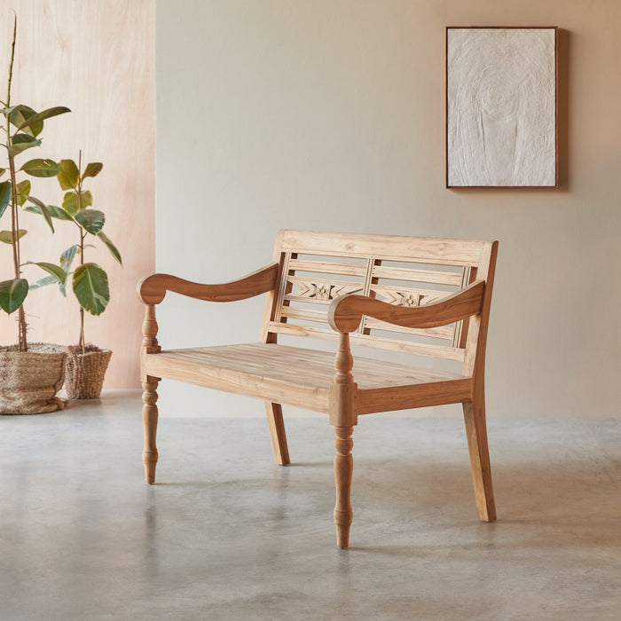 Tikamoon - Marceau - Bank van massief teakhout