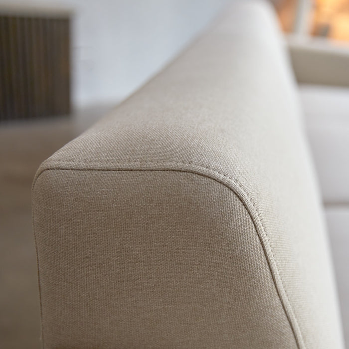 Tikamoon - Lars - Hoekbank rechts in ecru stof 300 x 150 cm