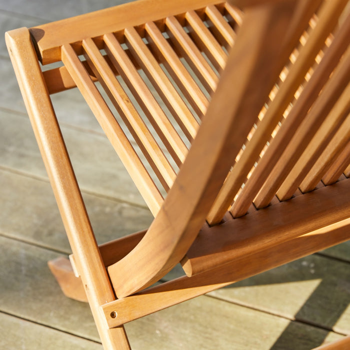 Tikamoon - Capri - Set van 2 massief acaciahouten tuinstoelen