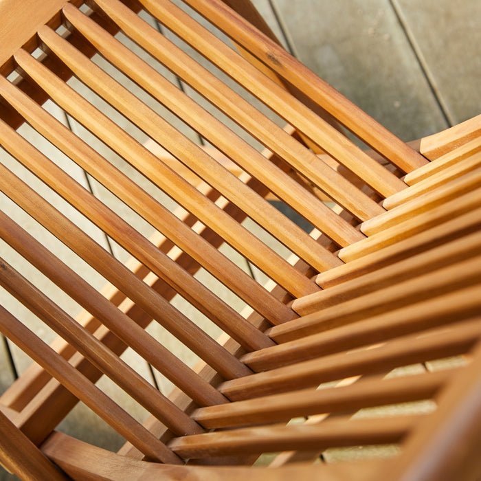 Tikamoon - Capri - Set van 2 massief acaciahouten tuinstoelen