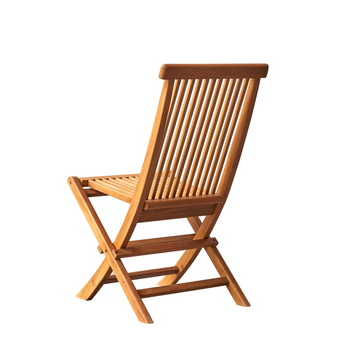 Tikamoon - Capri - Set van 2 massief acaciahouten tuinstoelen