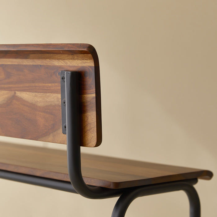 Tikamoon - Talia - Hoge bank in massief palissander en metaal