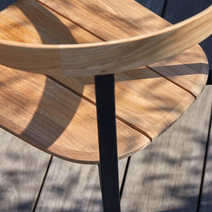 Tikamoon - Arco - Tuinstoel in massief teak en aluminium