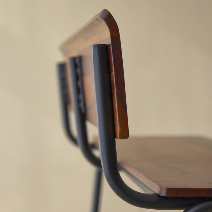 Tikamoon - Talia - Hoge bank in massief palissander en metaal