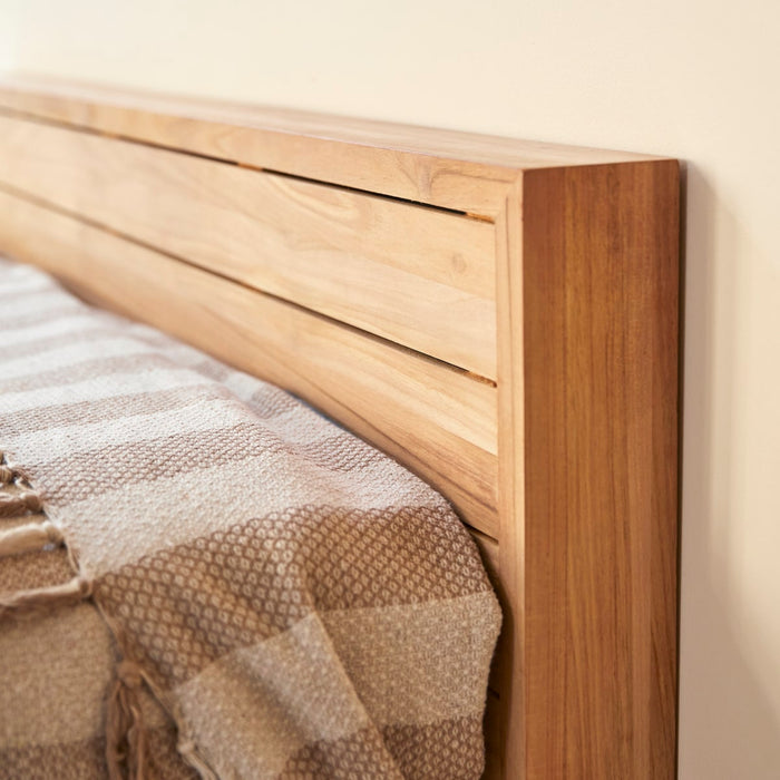 Tikamoon - Minimalys - Massief teakhouten bed 160x200 cm