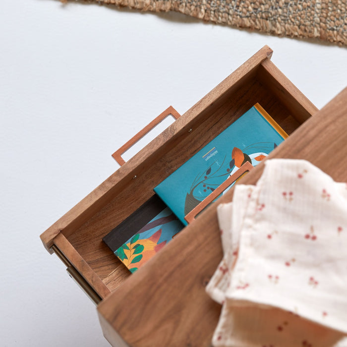 Tikamoon - Oslo - Kinder-nachtkastje van massief acaciahout