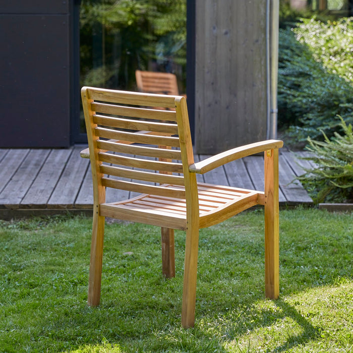 Tikamoon - Andria - Massief teakhouten tuinstoel