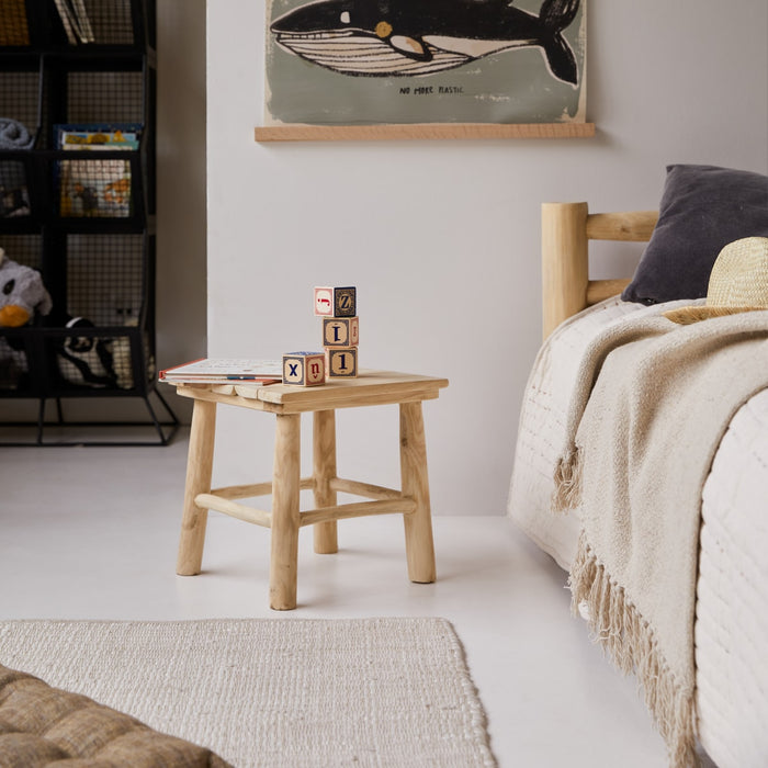 Tikamoon - Kilim - Nachtkastje voor kinderen van massief teakhout