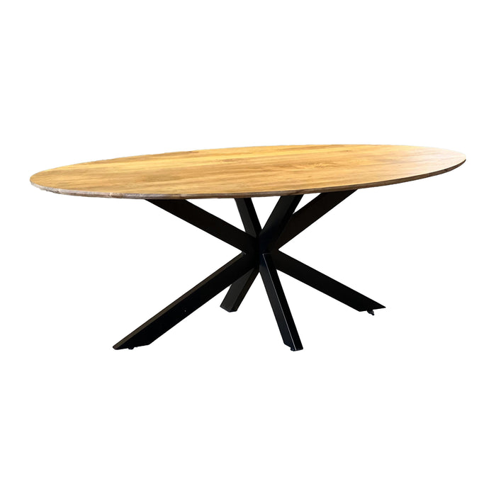 by fonQ Ovelo Eettafel 210 x 100 cm - Mangohout