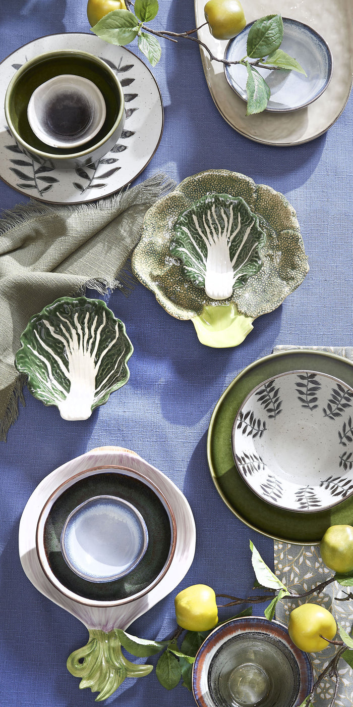 Mica Decorations Rhea Schaal - Ø12,5 cm - Keramiek - Groen