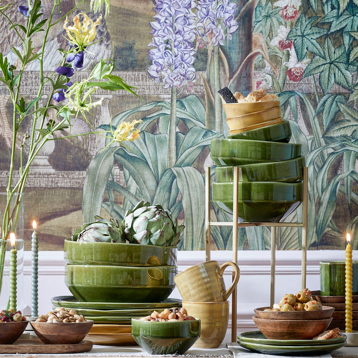 Mica Decorations Rhea Schaal - Ø12,5 cm - Keramiek - Groen