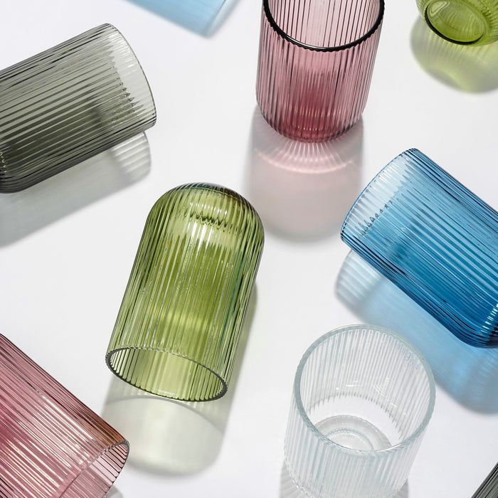 Mica Decorations Merlot Drinkglas - Set van 6 - 400 ml - Grijs