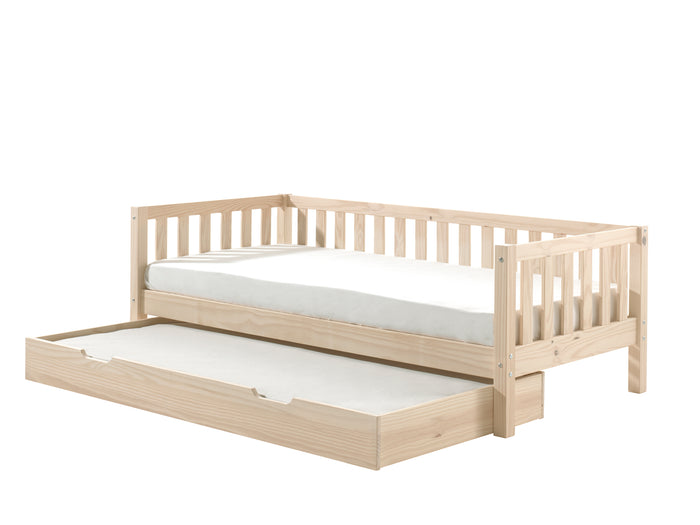 Vipack Fritz Kajuitbed met Bedlade 90 x 200 cm - Milky Pine