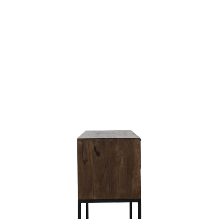 Light&living Side table 120x40x80 cm MEAVE hout mat donker bruin