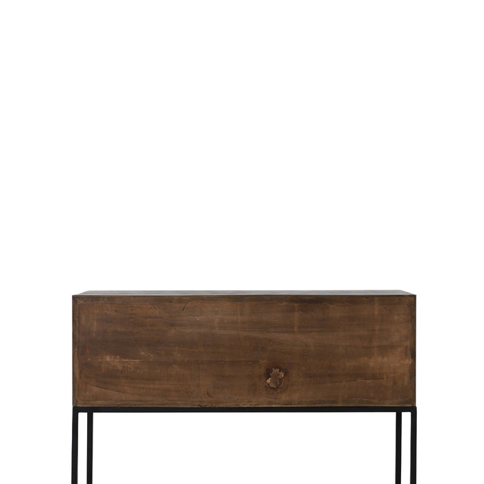 Light&living Side table 120x40x80 cm MEAVE hout mat donker bruin